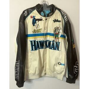 Lot 29 DC Comics Hawkman Racing Jacket Sz 2XL Has‎ Othervintage Dc Patches